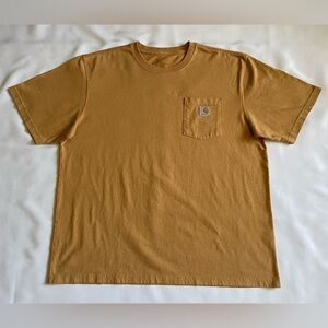 Carhartt Men’s Tan Short Sleeve Workwear T-Shirt Size XL